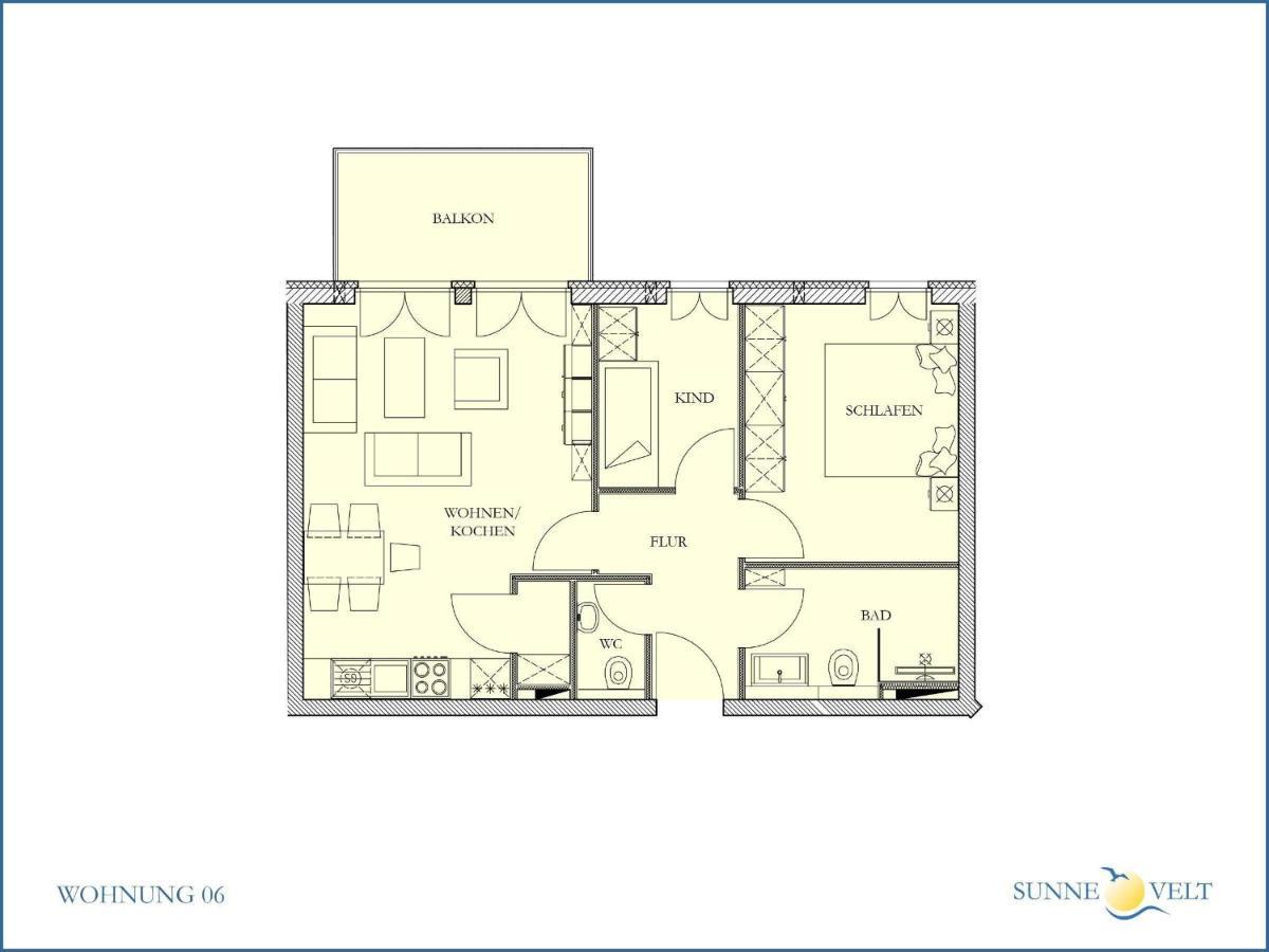 Sunnevelt-Apartment-6 Ostseebad Kühlungsborn المظهر الخارجي الصورة